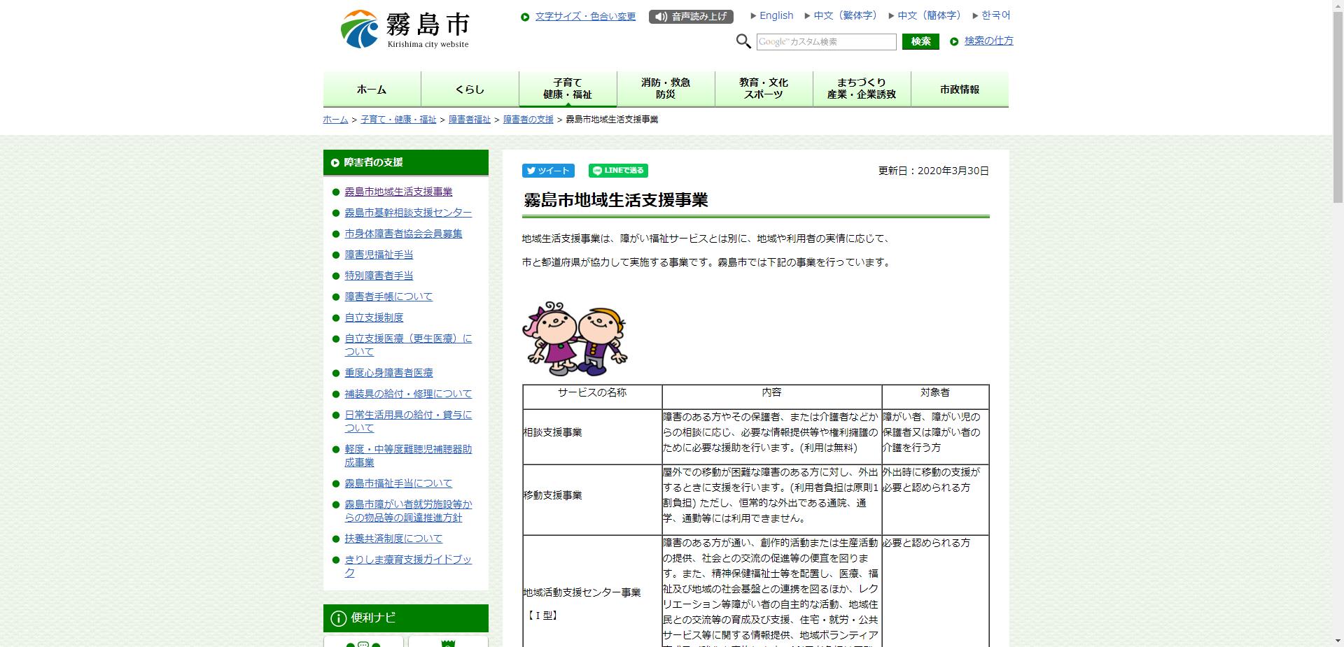 地域生活支援事業(日常生活用具給付等事業）