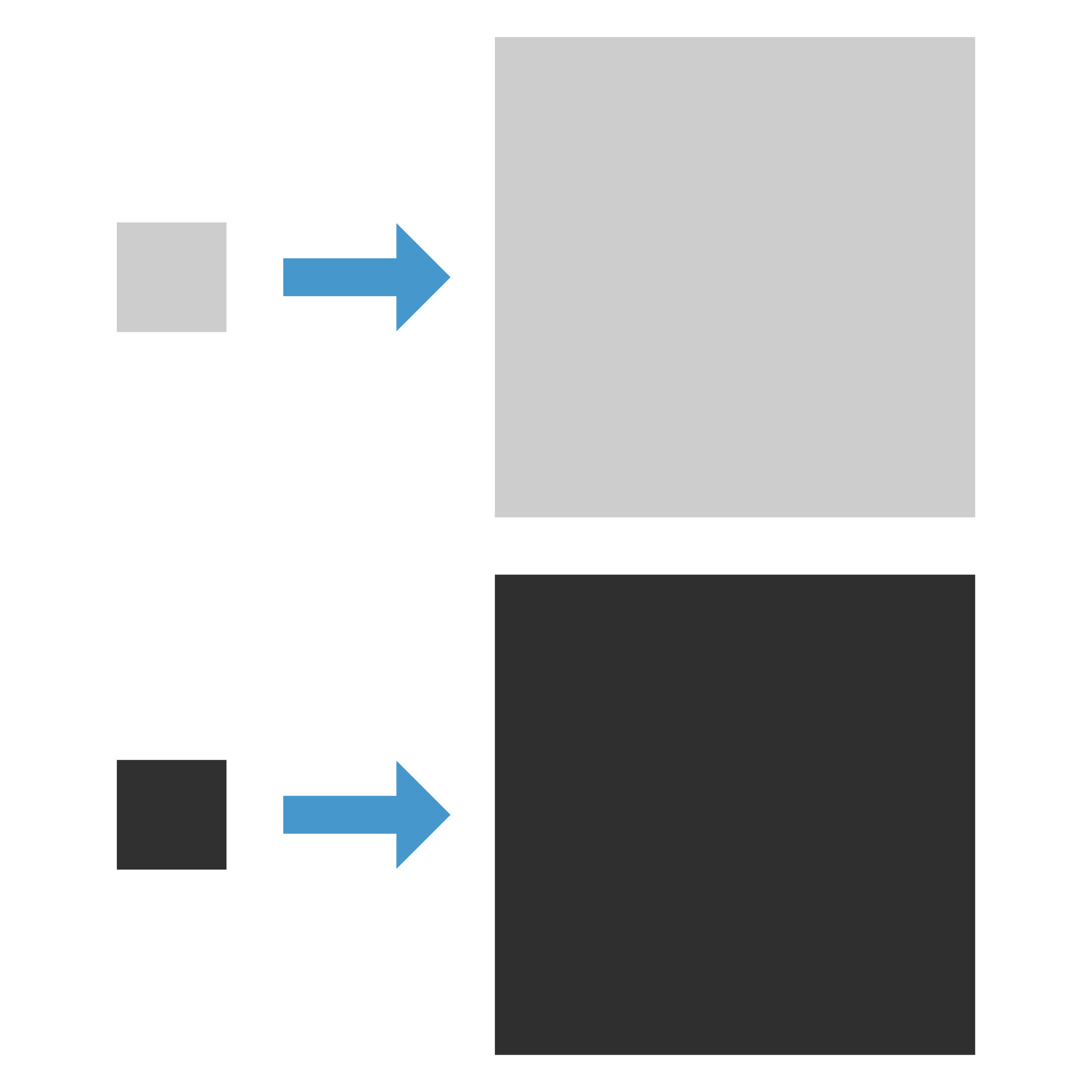 グレー 面積効果