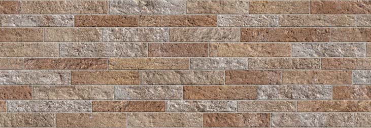 金属系サイディング 石壁